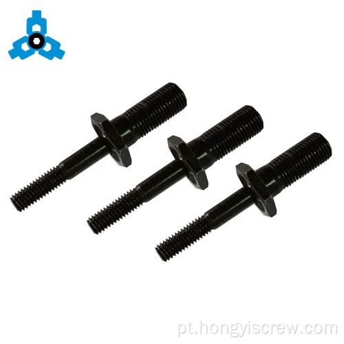 Black Double Thread parafuso HEX Spacer Carbon Steel